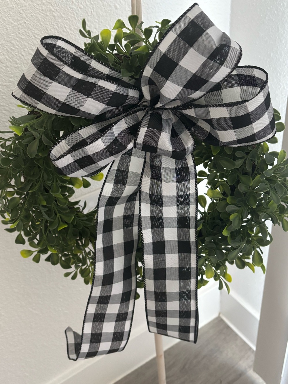 Buffalo Check Bow DIY Handmade Black BOW ONLY Custom Made NEW!! Final Sale